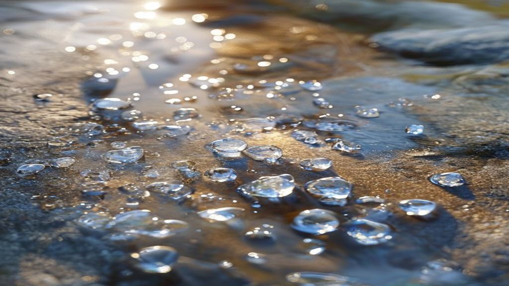 Ice becoming water