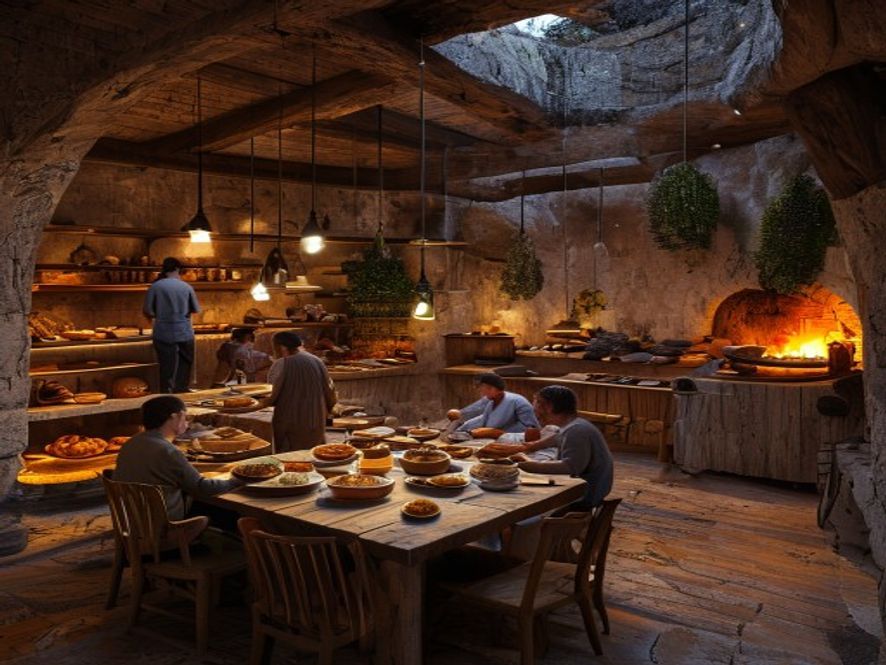 The Hearth at evening