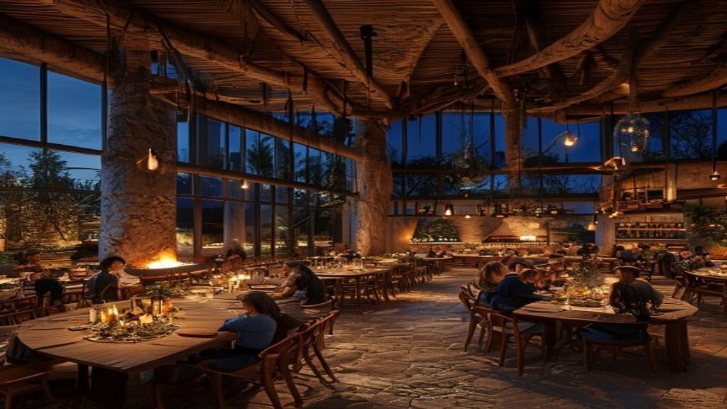 The Hearth at evening meal