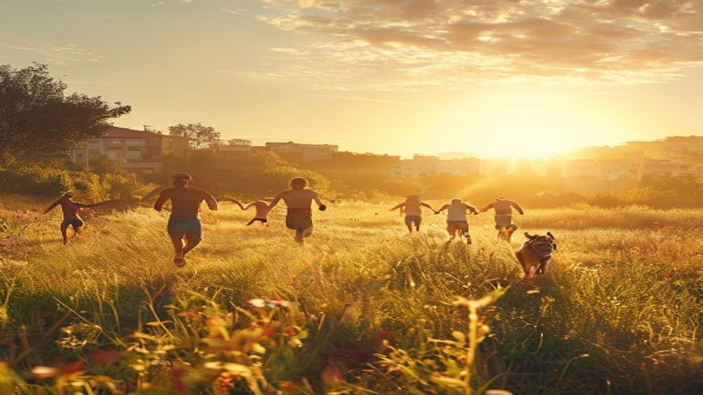 Morning vitality on the land