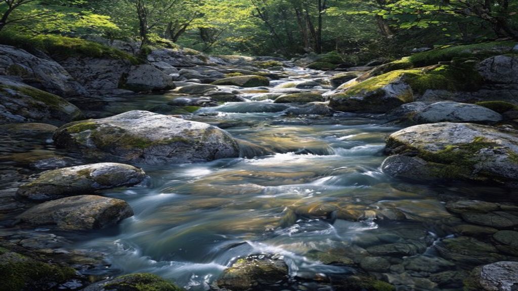 Water over stone
